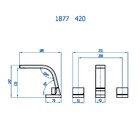Misturador Para Banheiro Essence Grafite Escovado Fani
