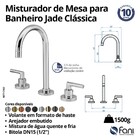 Misturador Para Banheiro Jade Clássica Rose Gold Fani