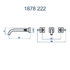 Misturador Para Banheiro Parede Bella Clássica Gold Fani