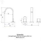 Misturador Para Banheiro Polo Black Matte Deca 1877.bl33.mt