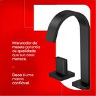 Misturador Para Banheiro Polo Black Matte Deca 1877.bl33.mt