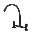 Misturador Pia Cozinha Bica Alta Preta Color Stoc