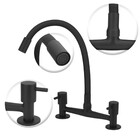 Misturador Pia Cozinha Bica Alta Preta Color Stoc