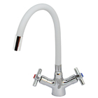 Misturadora Metal Malta, Cozinha, 1/4", Bica Flexível Branca