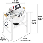 Misturela Cozedeira Fogareiro Elétrica 21 Litros Preto