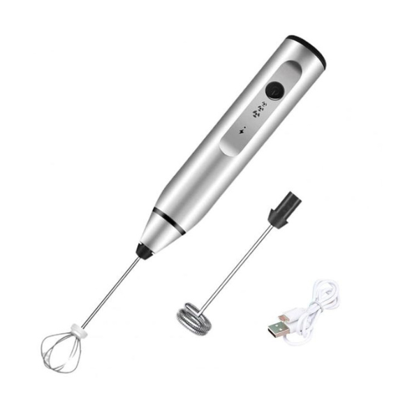 Mixer Misturador Mix Portátil Bebidas Recarregável Usb Branco