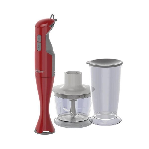 Mixer Oster Duo Mix Função Turbo Vermelho com Processador 260