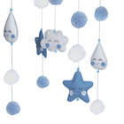 Móbile De Teto Chuva De Amor Azul Quarto Bebê Infantil Menino