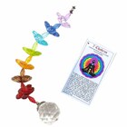 Móbile Fio De Luz Esfera De Cristal 30mm 7 Chakras