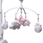 Móbile Musical Chuva De Amor Rosa Quarto Bebê