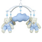 Móbile Musical Ursinho Azul E Nuvem Quarto Bebê