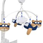 Móbile Musical Urso Aviador Quarto Bebê