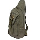 Mochila Alça Transversal Em Lona Brasil Ja8016 Verde