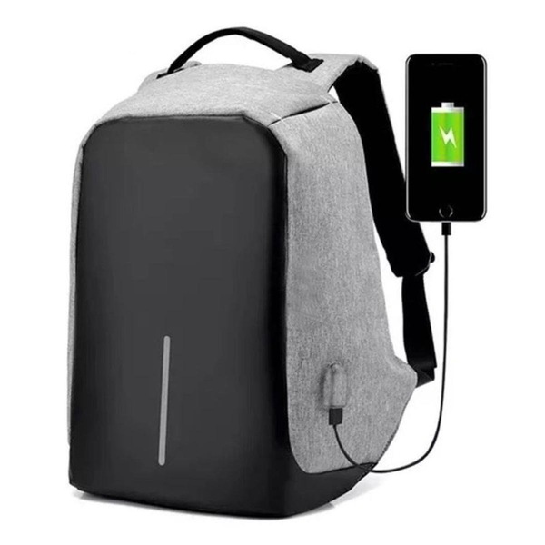 Mochila Anti Furto Para Notebook Ht-8001 Tecido Impermeavel E