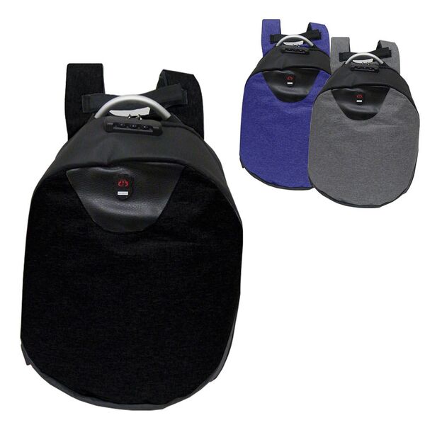 Mochila Anti Roubo Furto Usb Carregador Notebook Cadeado Senh