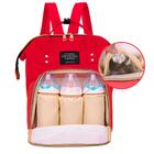 Mochila Bolsa Mãe Multifunção E Maternidade Bebê Vermelha