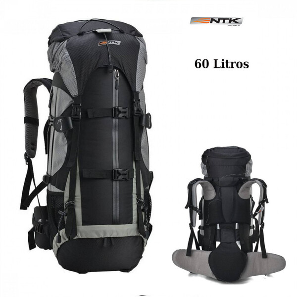 Mochila Cargueira Gyzmo Gt 60 Litros Preta Ntk