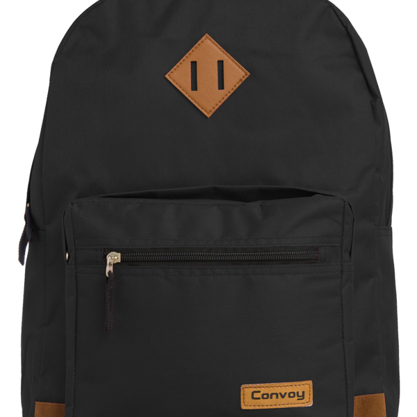 Mochila Convoy Casual Em Poliester E Pu Preto Ys29158p