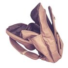 Mochila Costas Feminina Grande 2 Repartições Impermeável Caqui