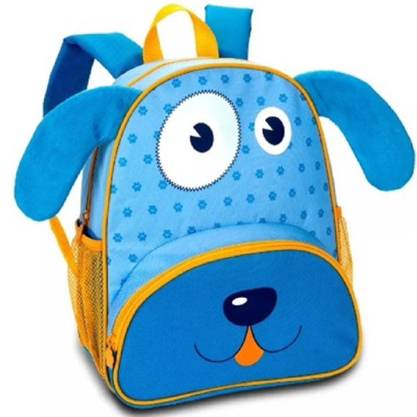 Mochila De Costas Infantil Clio Pets Cp3407d Cão Azul