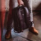 Mochila De Couro Italiano Para Viagem E Notebook 15.6" - Nw07