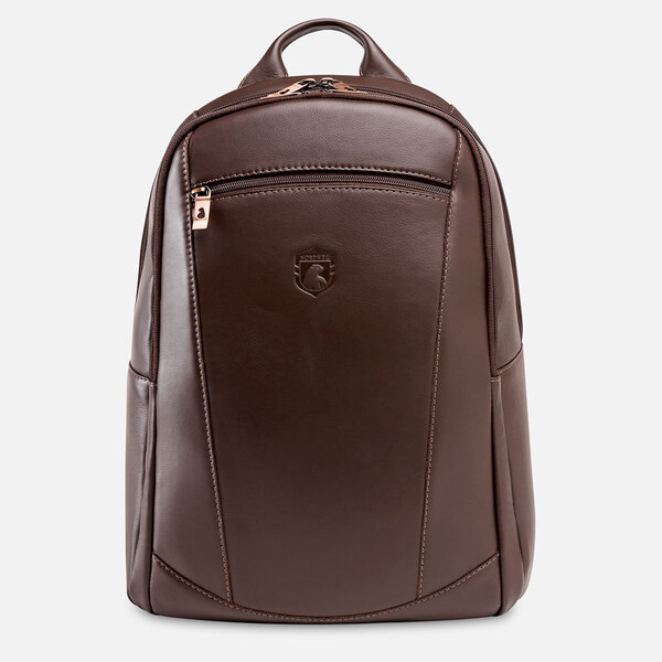 Mochila De Couro Italiano Para Viagem E Notebook 15.6" - Nw07