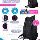 Mochila Dobrável Preto 1 Un I2go###