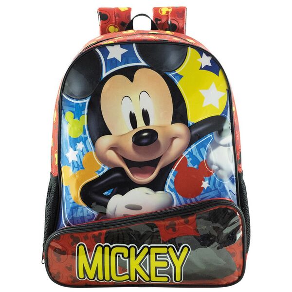 Mochila Escolar Infantil 16"  De Costas Para Meninos - Mickey