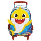 Mochila Escolar Infantil Com Rodinhas Baby Shark 14" - Xeryus
