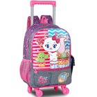 Mochila Escolar Infantil Feminina Com 4 Rodinhas 360° - Gatin