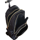 Mochila Escolar Juvenil Feminina Metalizada Alças Carrinho Ro