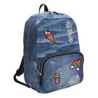 Mochila Escolar Republic Vix Feminina Jeans Azul