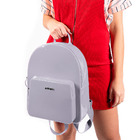 Mochila Feminina Em Pvc - Kit Pj2032 - Petite Jolie - Cinza G