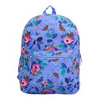 Mochila Feminina Floral Clio Roxo Un