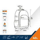 MOCHILA FERR C/ RODINHAS 40L DEXTER