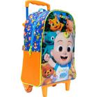 Mochila Infantil Com Rodinha Cocomelon X2