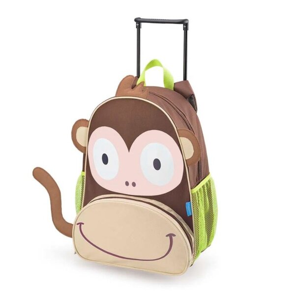 Mochila Infantil Com Rodinhas Macaco Multikids Baby Bb276