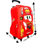 Mochila Infantil Escolar Frente Alto Relevo Mc05005 Vermelho