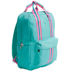 Mochila Menina Costas Escolar Bolsa C/ Bolso Lateral Listras