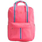 Mochila Menina Costas Escolar Bolsa C/ Bolso Lateral Listras