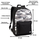 Mochila Reforçada Escolar Camuflada Trabalho Viagem Academia