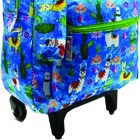 Mochila Rodinha Kit Escolar Estojo Mc01851 Azul