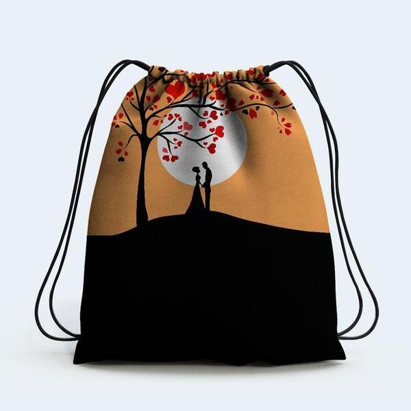 Mochila Saco Dia Dos Namorados Sombra Casal