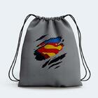 Mochila Saco Neoprene Geek Super Man