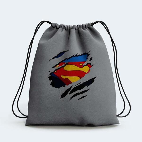 Mochila Saco Neoprene Geek Super Man