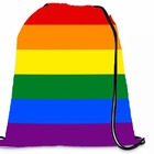 Mochila Saco Personalizada Academia Linha Lgbt Bandeira