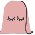 Mochila Saco Personalizada Infantil Escolar Cílios
