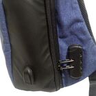 Mochila Usb Anti Roubo Furto Com Cadeado Carregador Leptop Az