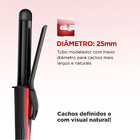 Modelador De Cachos Mondial Em-12 Infinity Preto Com Vermelho
