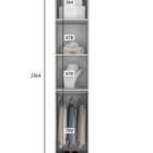 Modulado 1 Porta 100% Mdf - Linea-branco - Móveis Novo Horizo